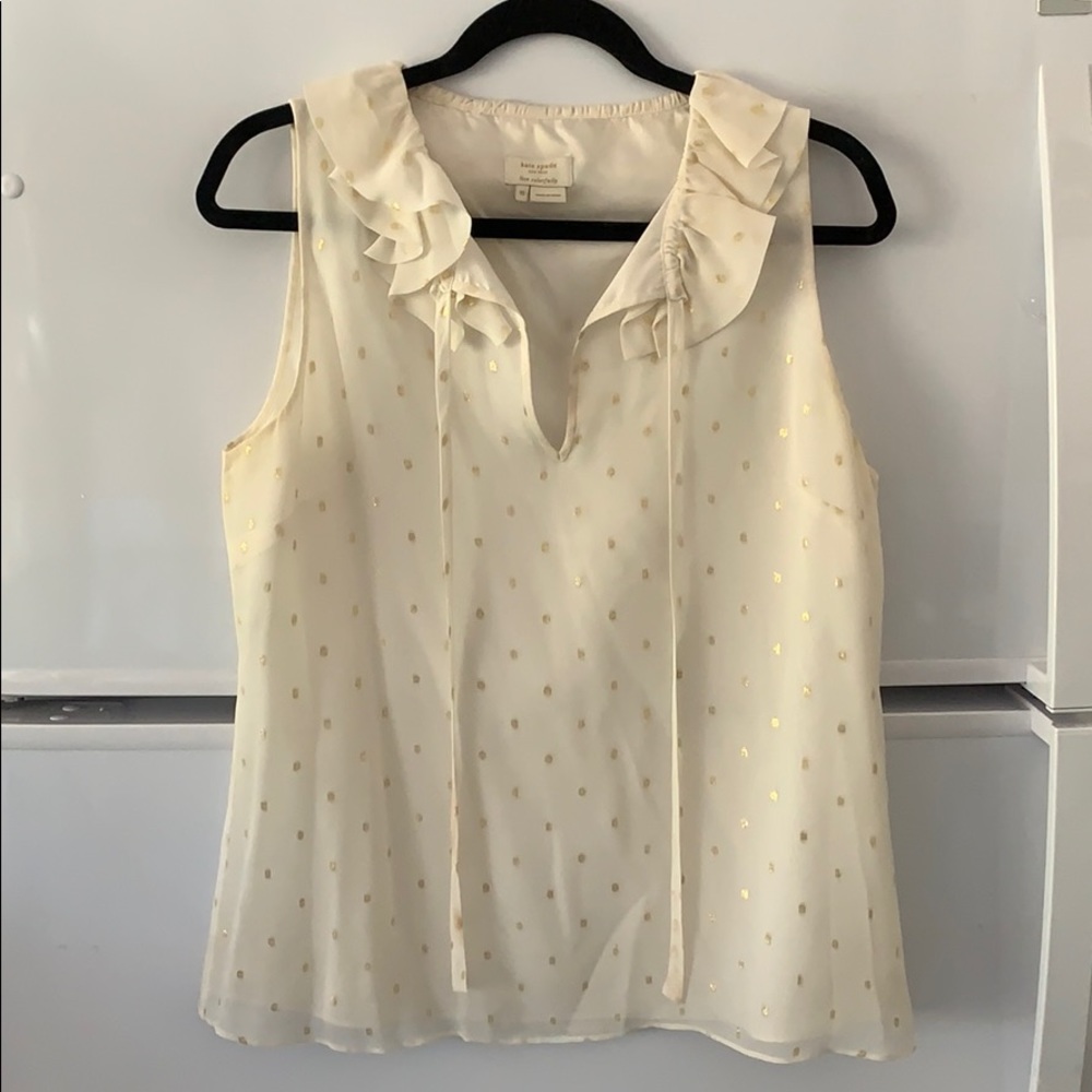 Kate Spade Ruffle Neck Tank